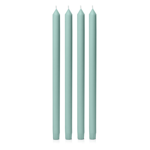 Sage Green 40cm Dinner Candle, Pack of 4
