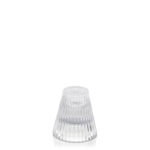 Clear Carlo Vintage Candle Holder, Pack of 6