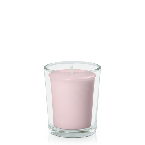 Blush Pink Votive in Glass Votive, Pack of 24