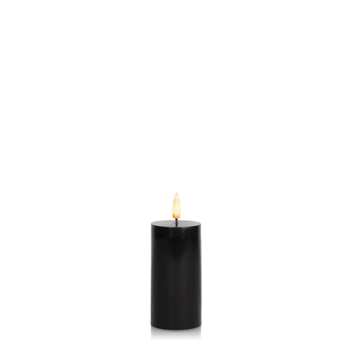 Black 5cm x 10cm LED Pillar, Pack of 1