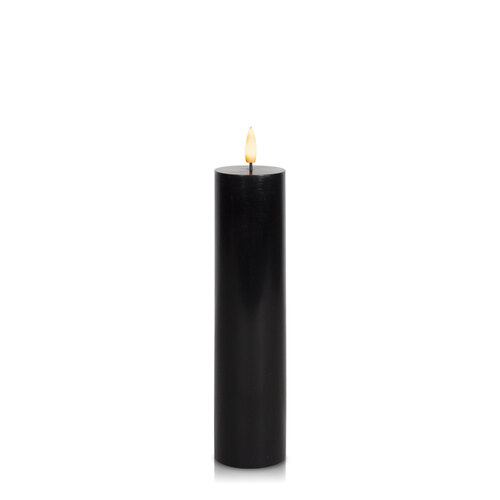 Black 5cm x 20cm LED Pillar, Pack of 1