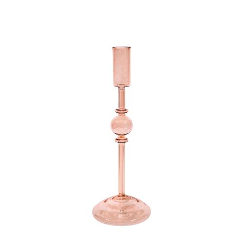 Nude 28cm Glass Candlestick
