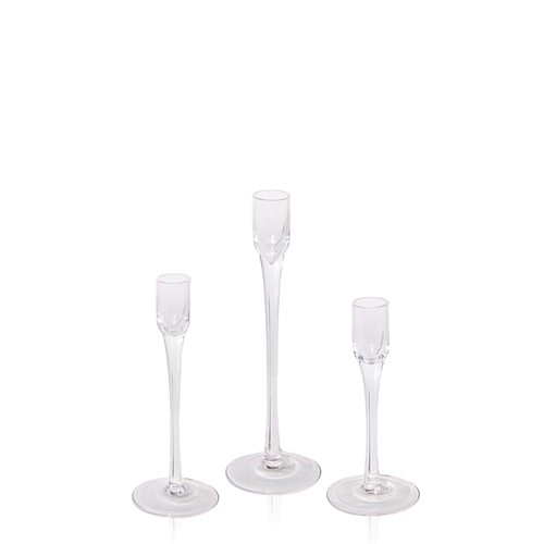 Vivienne Glass Candle Holder Trio, Pack of 6 Sets