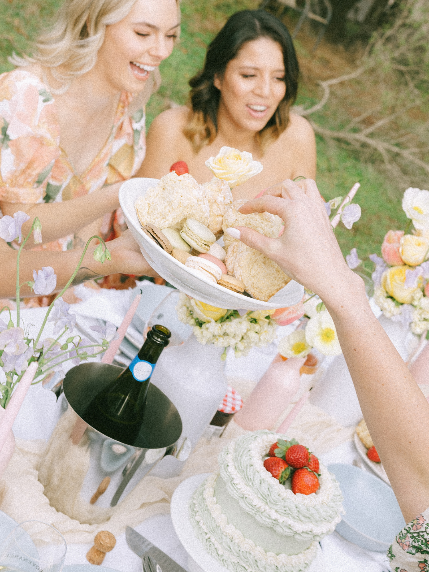 Sweet Blooms Pastel Table Decor