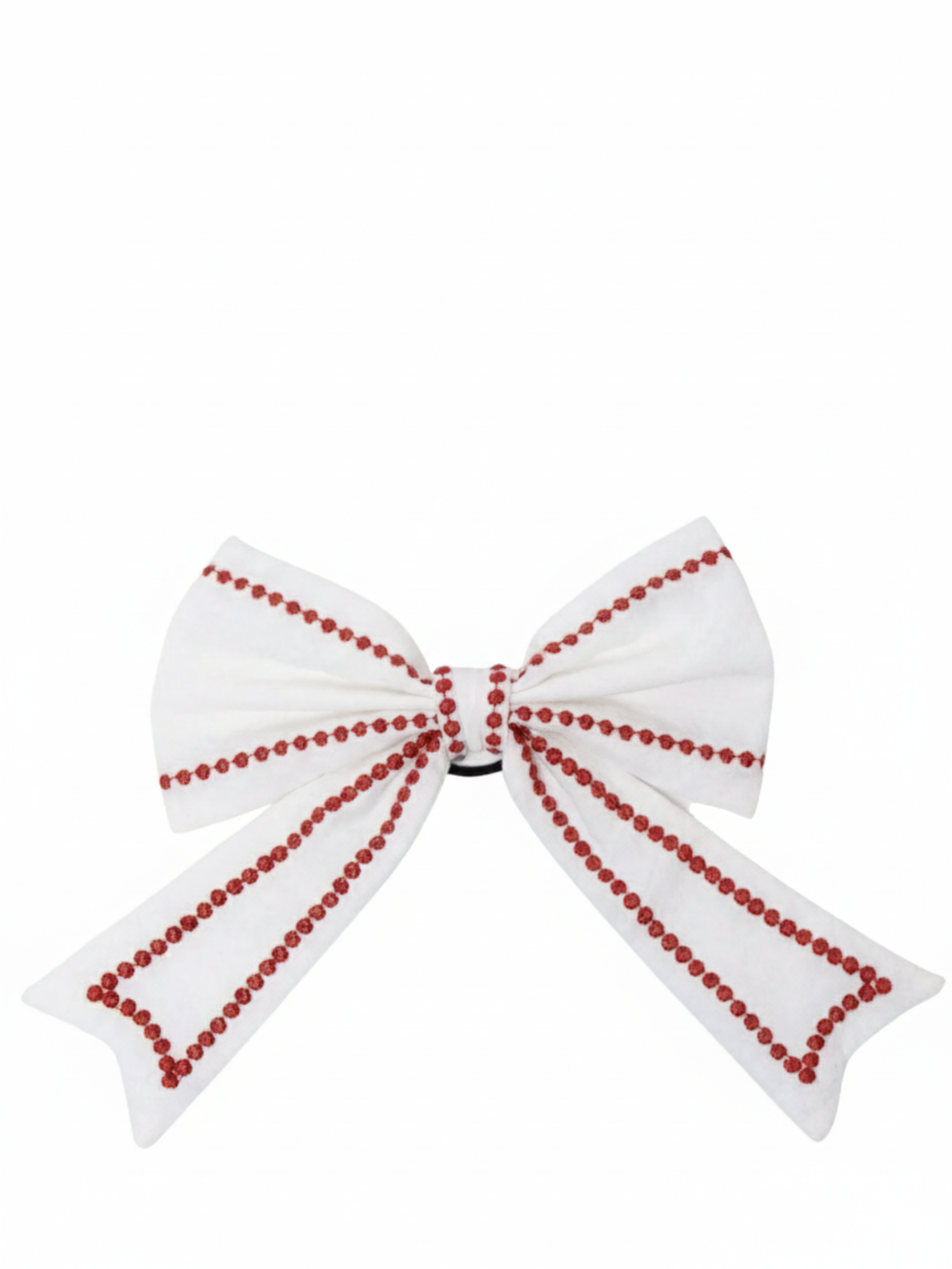 Meringue & Wine Organic Cotton Embroidery Bow Napkin Ring