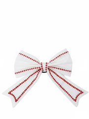 Meringue & Wine Organic Cotton Embroidery Bow Napkin Ring