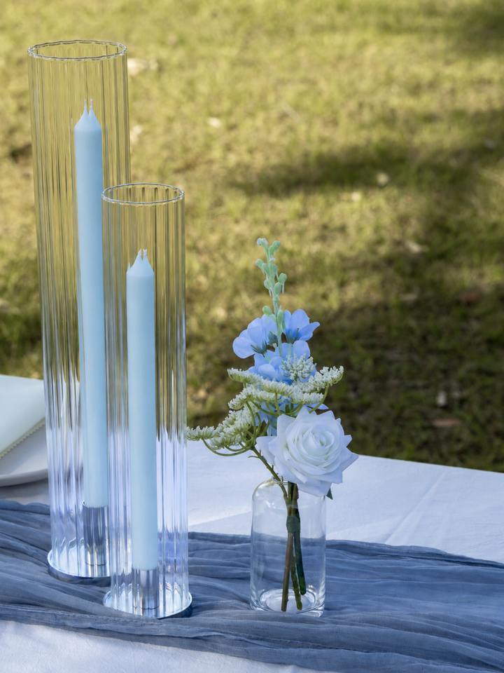 Pastel Blue 30cm Dinner Candles