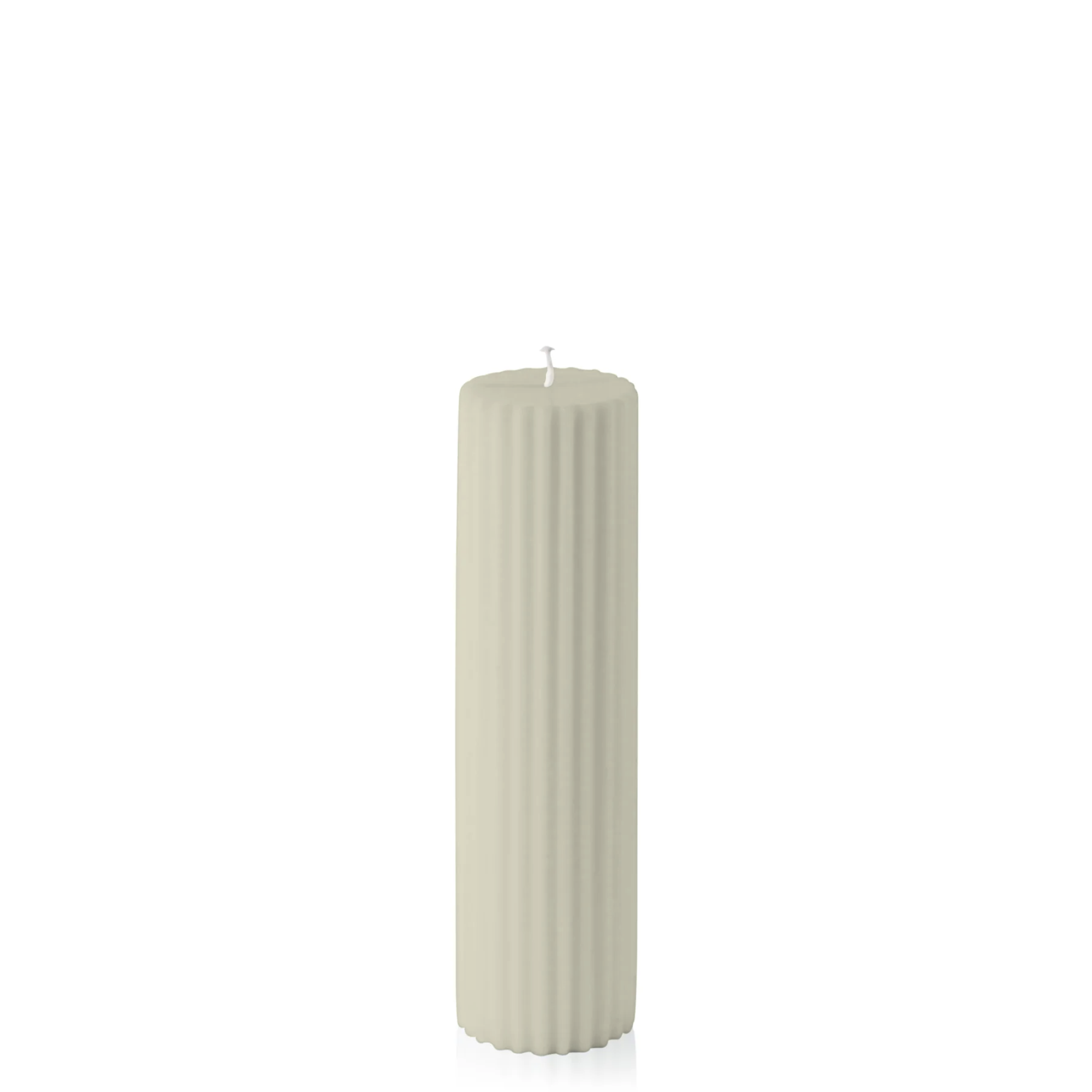 Pale Eucalypt 5cm x 20cm Fluted Pillar