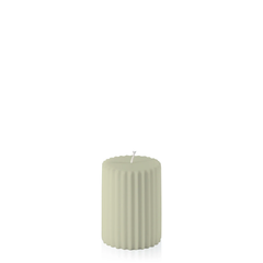 Pale Eucalypt 7cm x 10cm Fluted Pillar