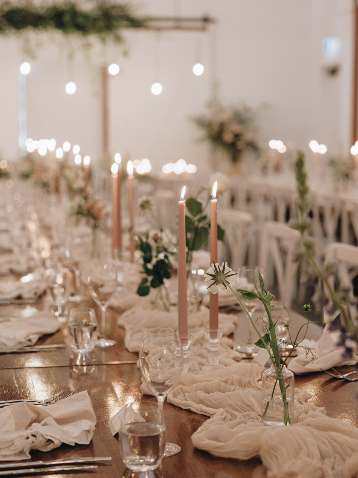 Wheat Cheesecloth Table Runner
