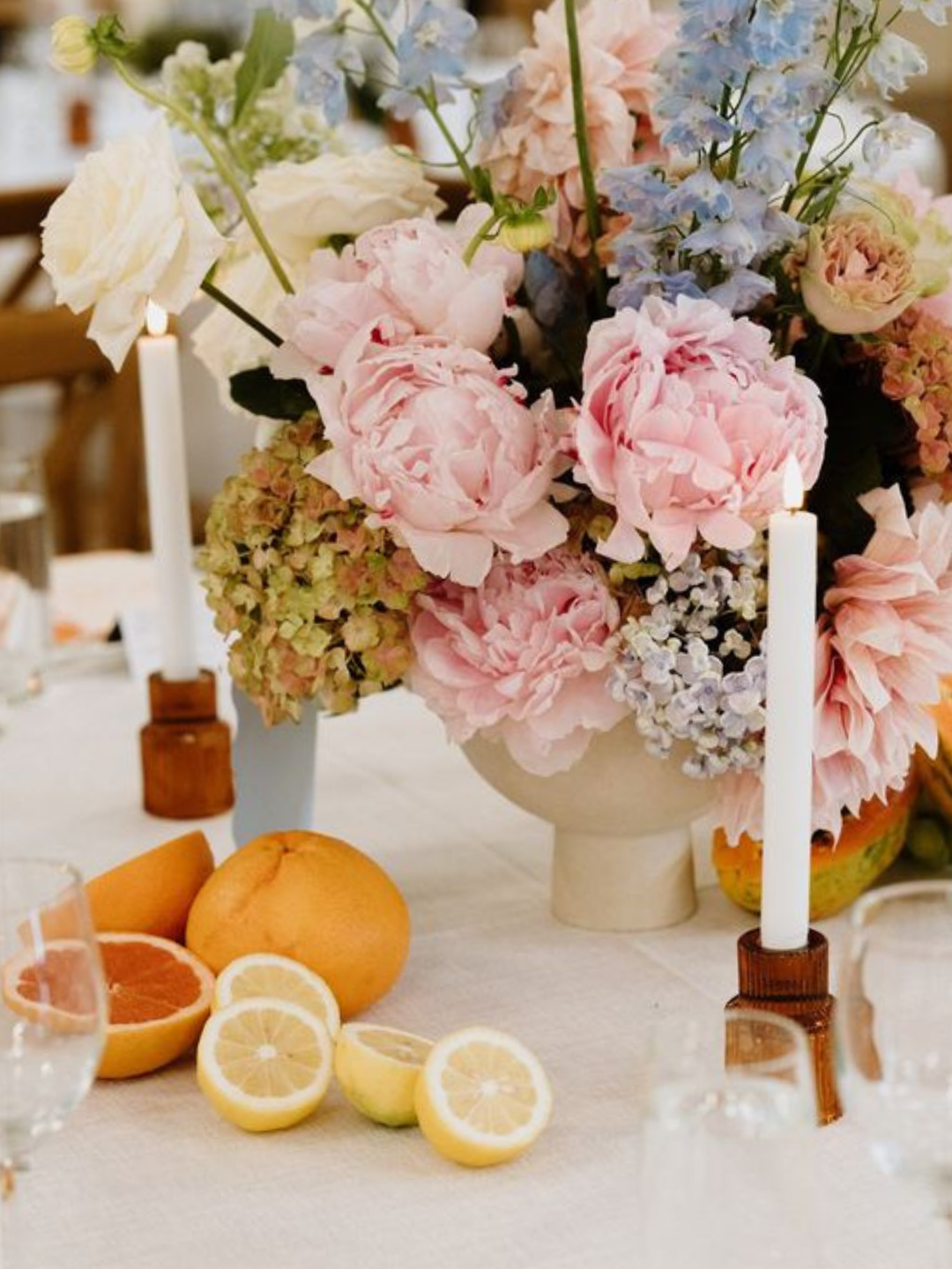 White 24.5cm LED Dinner Candles