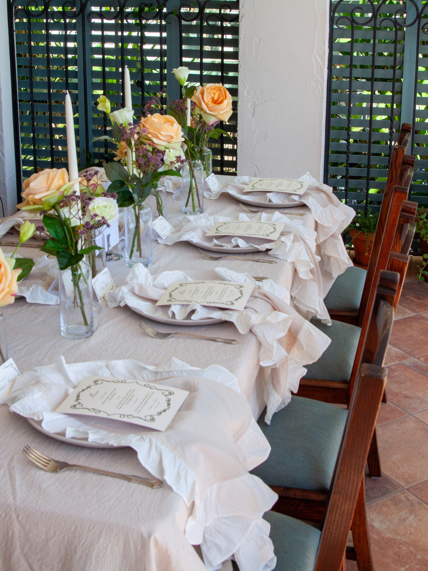 Oatmeal & Meringue Ruffle Organic Cotton Napkin