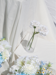 White Carnation Bud Vase - Medium
