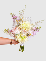 Pink Snapdragon & Light Green Dahlia Wedding Bouquet