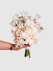 Pink Rose & Ranunculus Wedding Bouquet