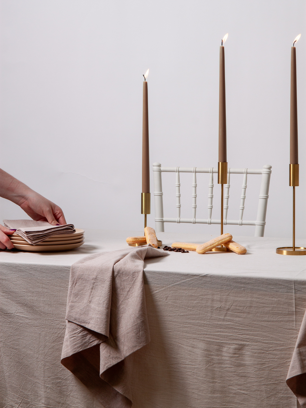 Tiramisu 25cm Taper Candles - Pack of 96