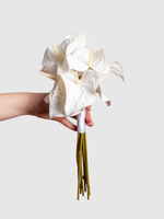 White Anthurium En Masse Wedding Bouquet