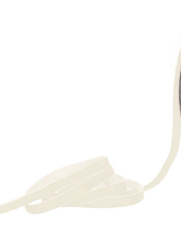 Ribbon Premium Plush Velvet Woven Edge White (10mmx20m) Pack of 1