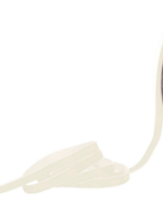 Ribbon Premium Plush Velvet Woven Edge White (10mm wide)