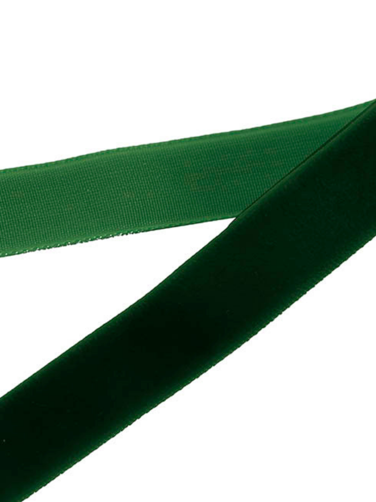 Ribbon Premium Plush Velvet Woven Forest Green (25mm wide)
