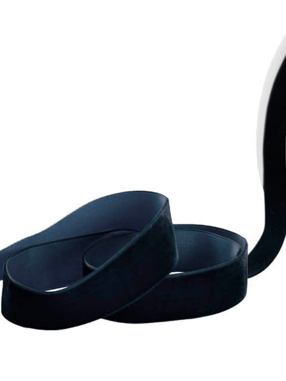 Ribbon Premium Plush Velvet Woven Edge Dark Navy Blue (25mmx20m) Pack of 1