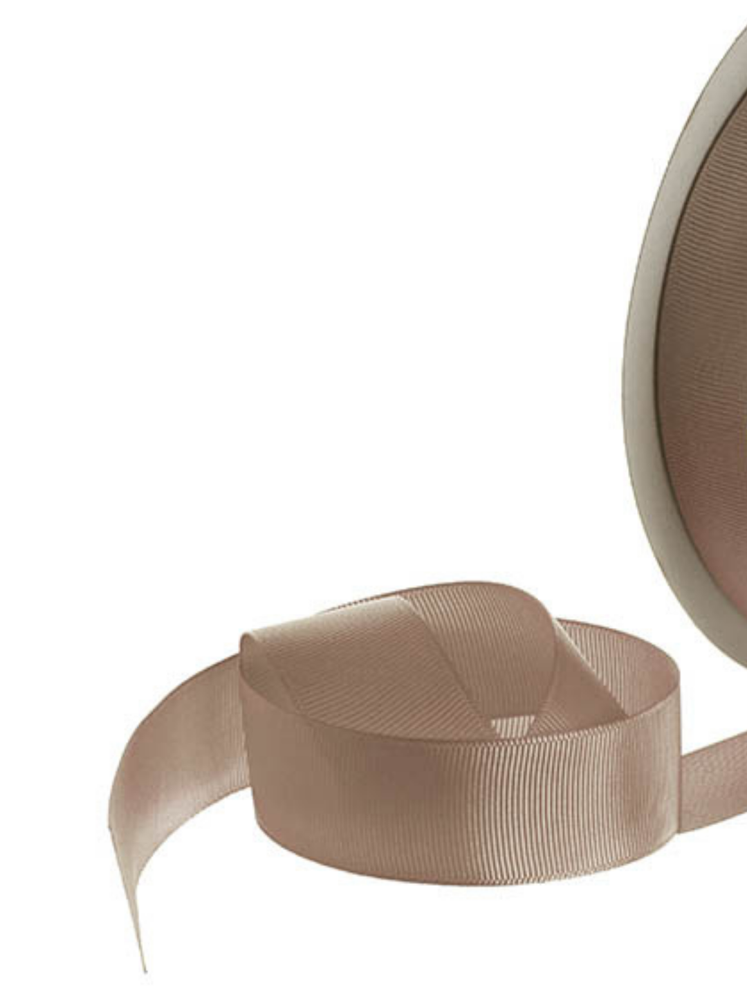 Grosgrain Ribbon Plain Latte 25mm x 5m Length Pack of 1