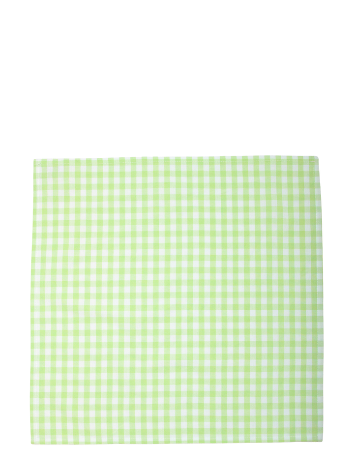 Matcha Gingham Organic Cotton Napkin