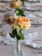 Orange Garden Rose - 67cm