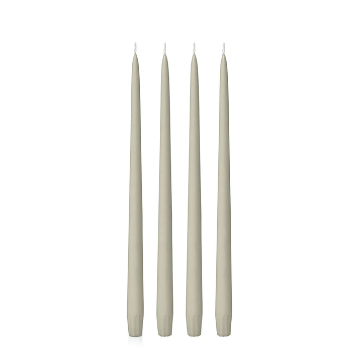 Pale Eucalypt 35cm Taper Candles - Pack of 96