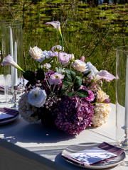 Purple Hydrangea & Pink Calla Lily Cloud - Extra Large