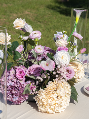 Purple Hydrangea & Pink Calla Lily Cloud - Extra Large
