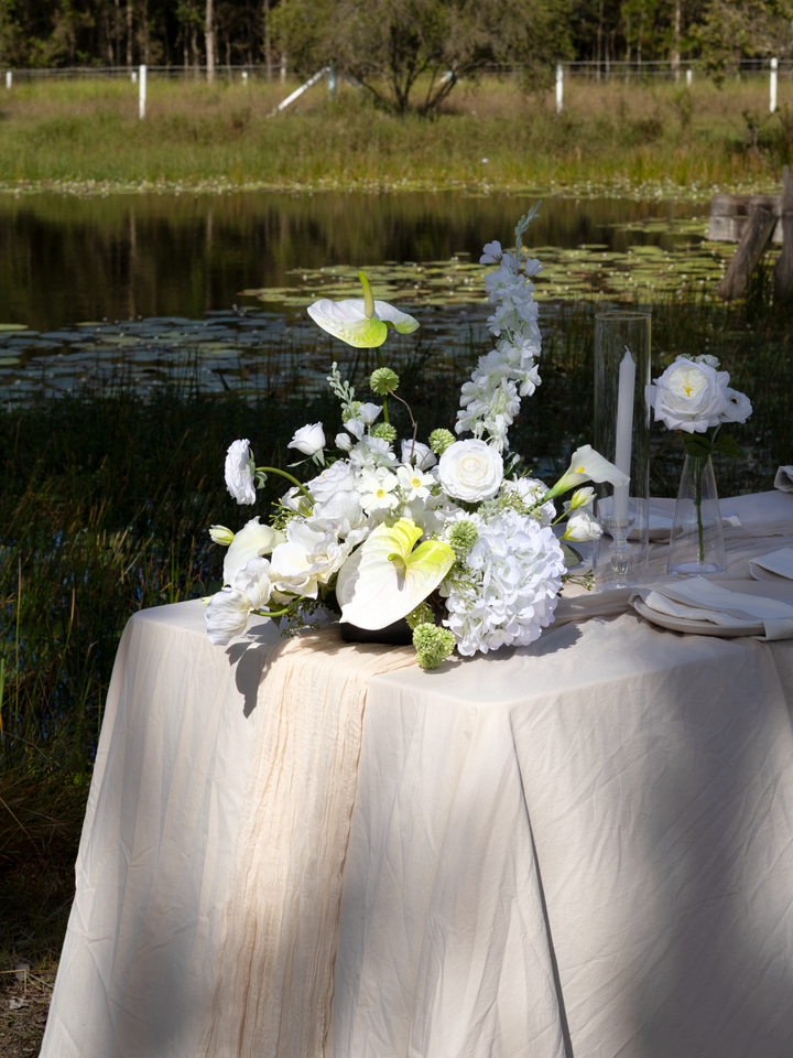 Whimsical White Wedding Flower Cloud - Large