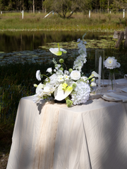 White Delphinium & Anthurium Cloud - Extra Large