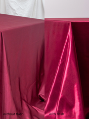 Fig Satin Rectangle Tablecloth - Medium