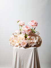 Pink Rose & Peony Cloud - Medium