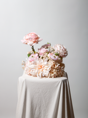 Pink Rose & Peony Cloud - Small
