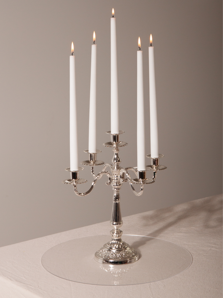40cm Clear Acrylic Candle Plate & Drip Protector
