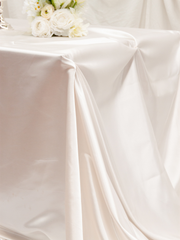 Pearl Satin Rectangle Tablecloth - Medium