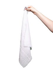 White Frayed Edge Napkin