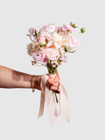 Pink Rose & Ranunculus Bridesmaid Bouquet