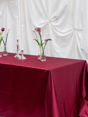 Fig Satin Rectangle Tablecloth - Medium