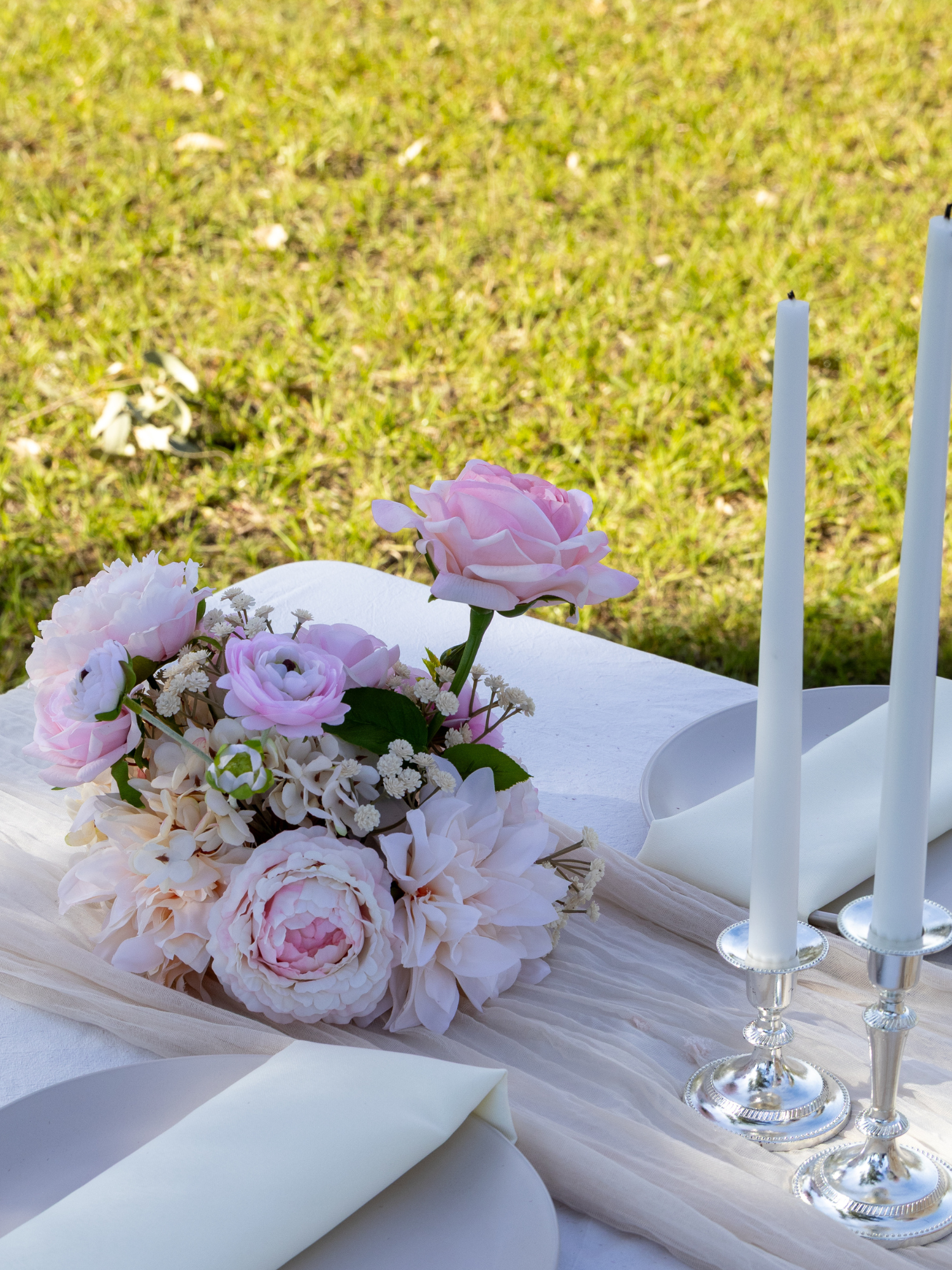 Pink Rose & Peony Cloud - Small