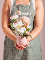 Blush Pink Garden Rose & Ranunculus Arrangement