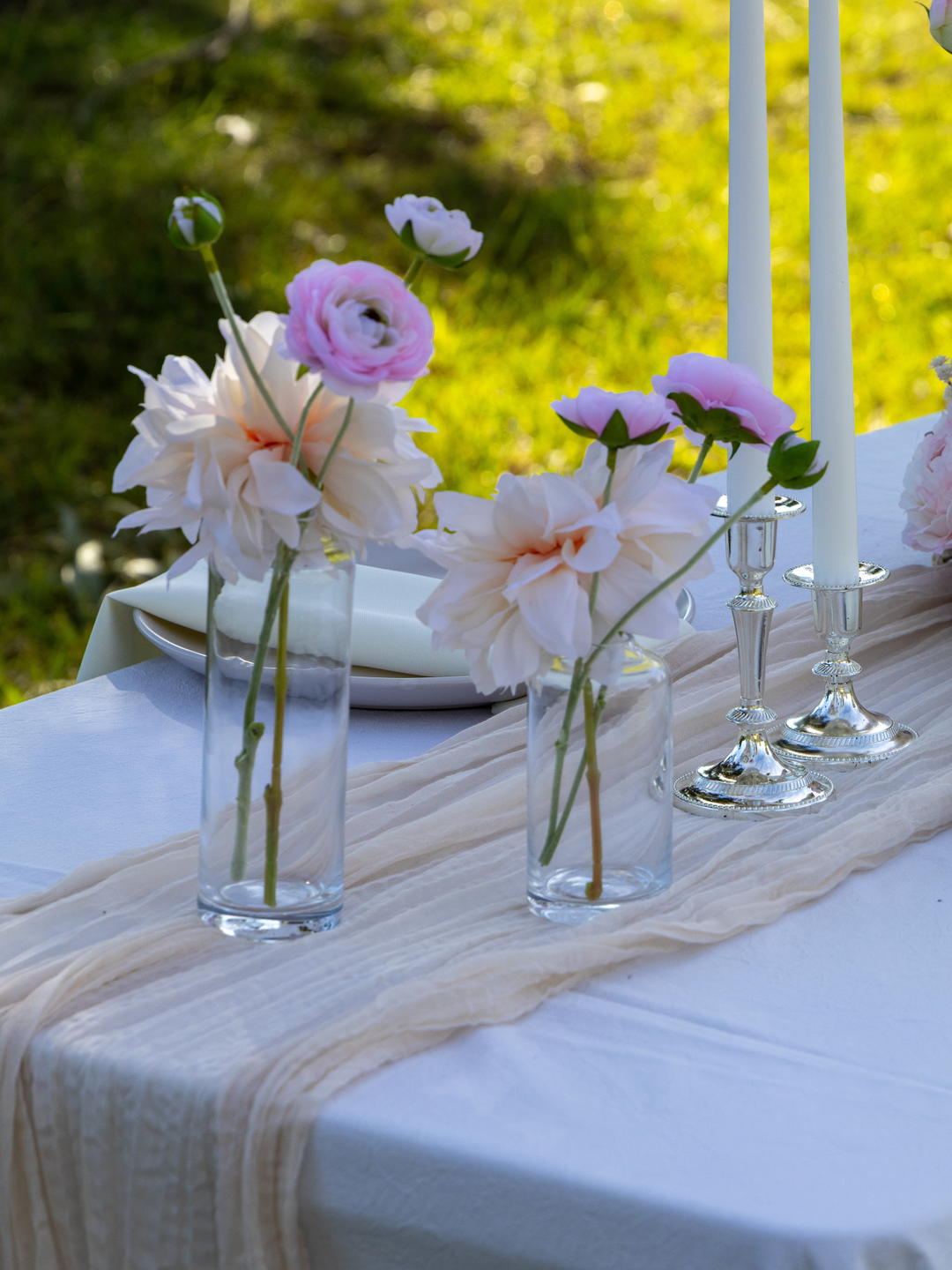 Blush Pink Wedding Bud Vase - Large