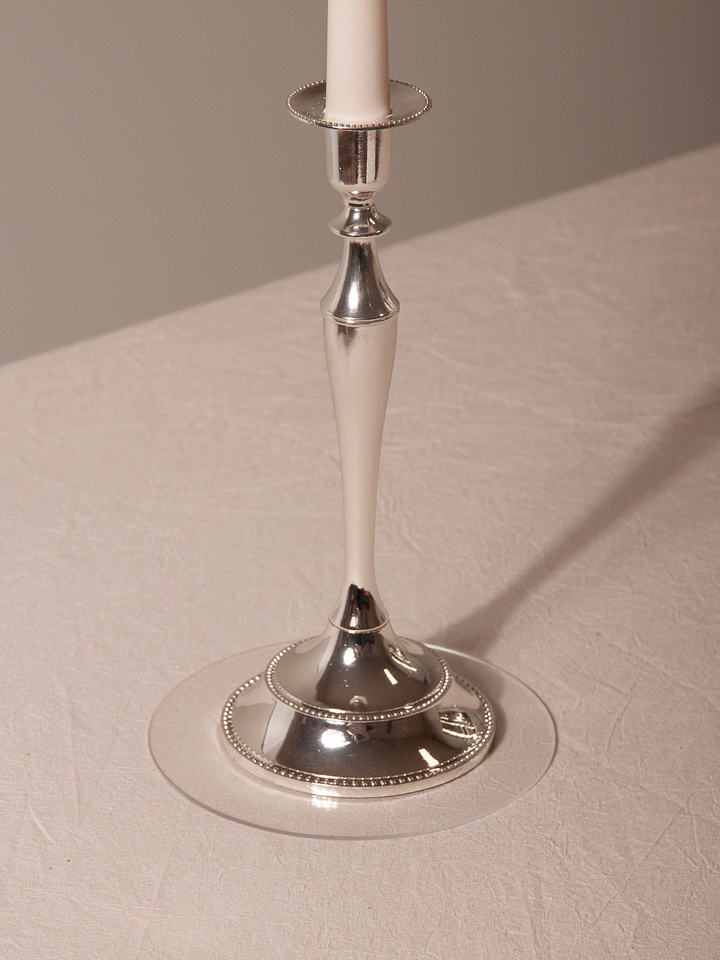 15cm Clear Acrylic Candle Plate & Large Drip Protector