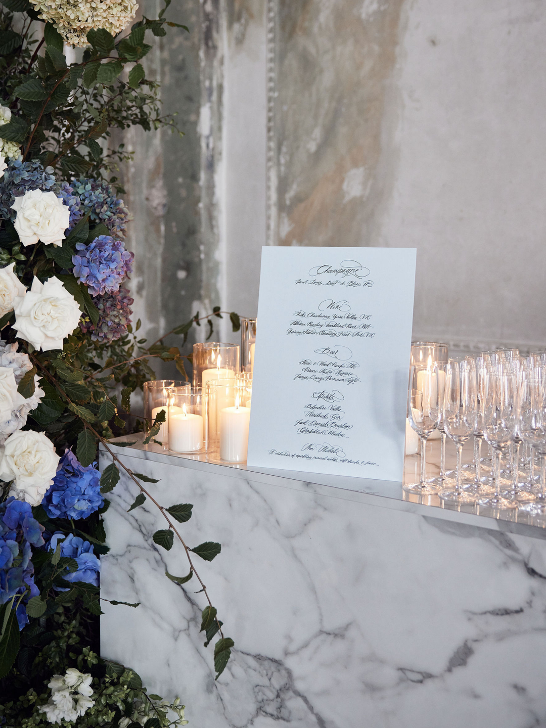 White Event Pillar Candles & Glass Wedding Bundle - Medium