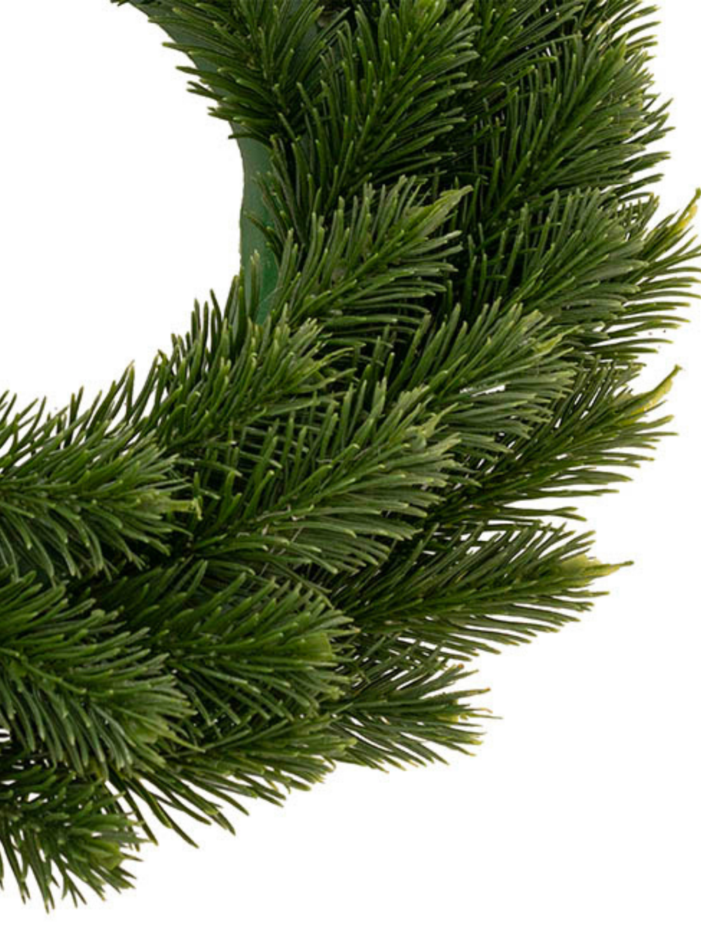 Real Touch Traditional Pine Wreath Green (25cmD) Pack of 1