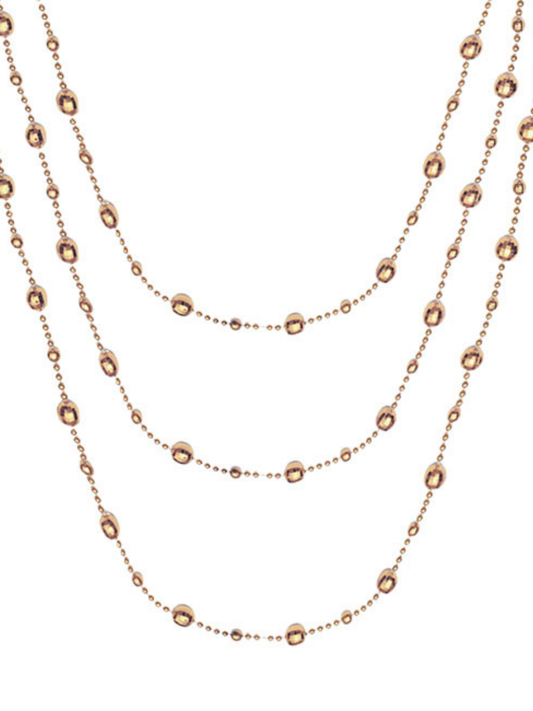 Beaded Garland Champagne (14mmDx270cmL) Pack of 1