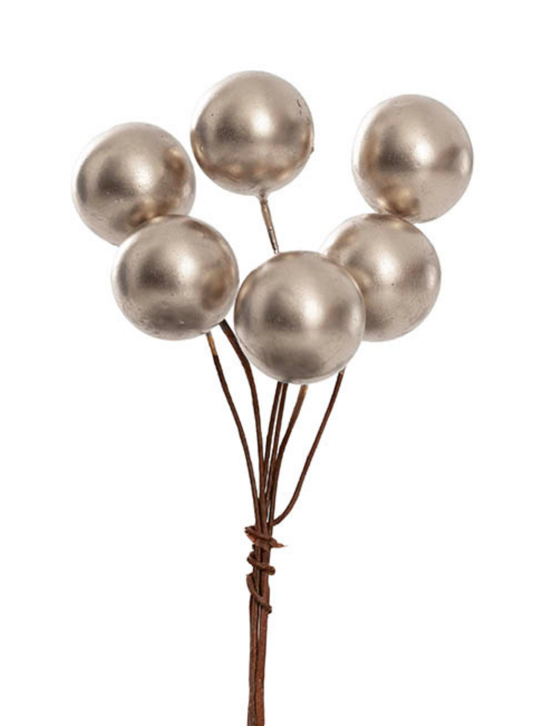 Mini Berry Picks Pack 24 Champagne (2cmDx9cmH) Pack of 1