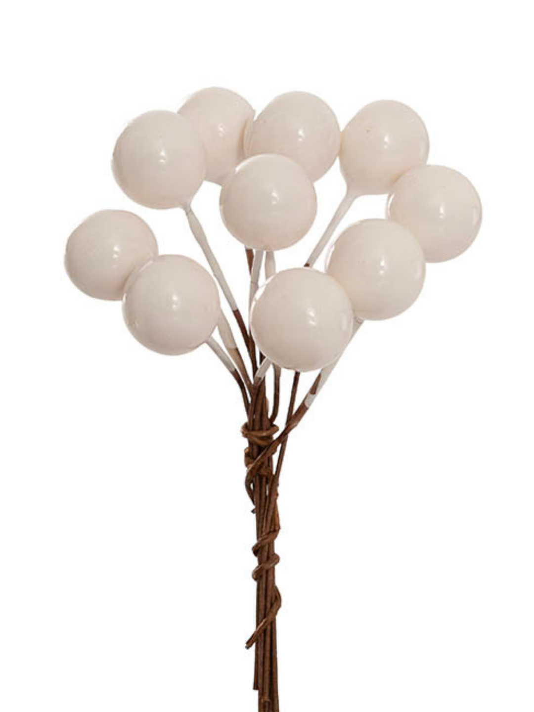 Mini Berry Picks Pack 24 White (1.2cmDx9cmH) Pack of 1